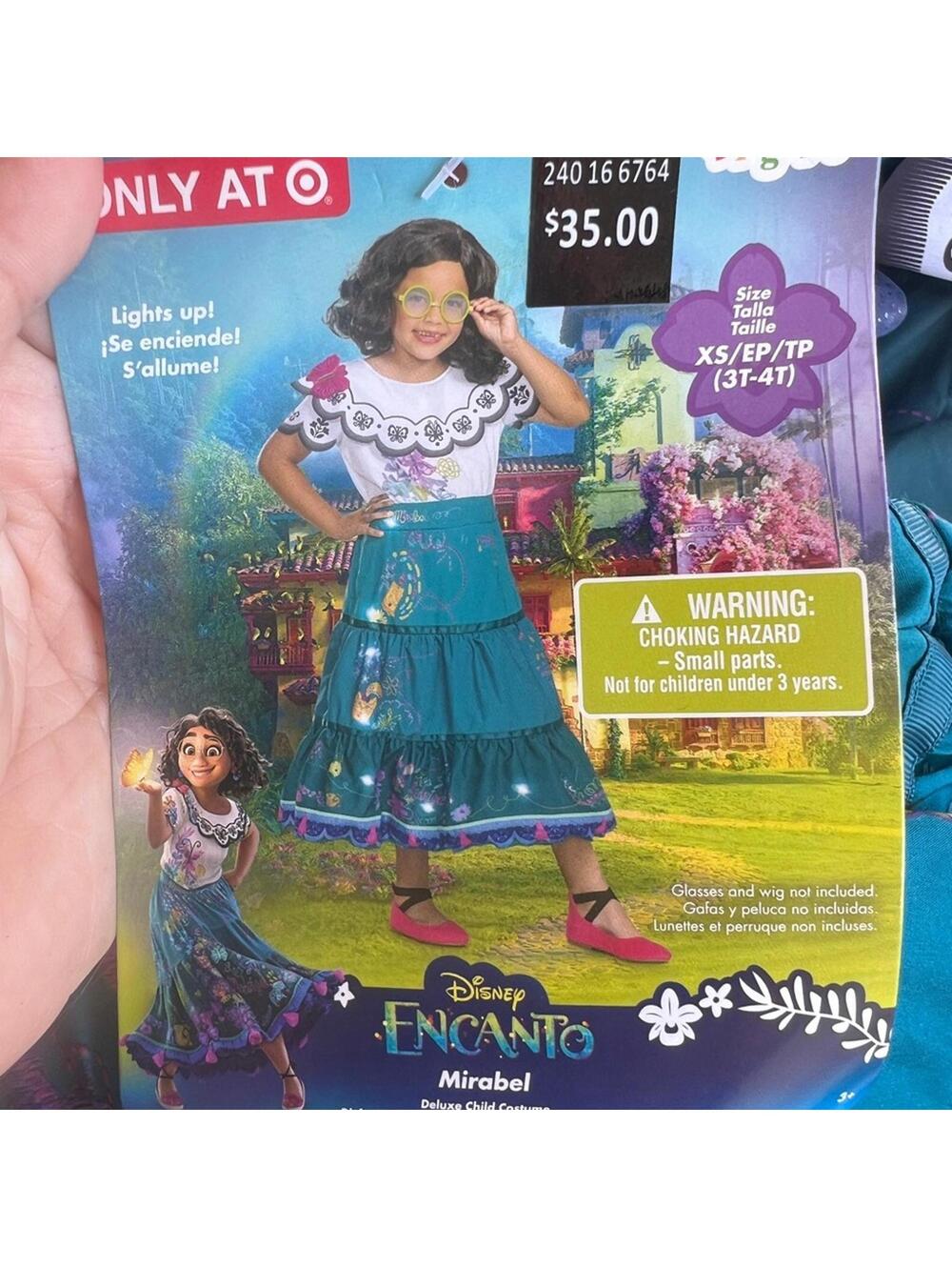 Disney Encanto Mirabel Light-Up Dress size 3/4t